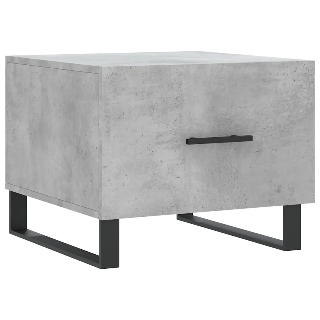 2 pz Tavolini salotto | Tavolino da caff¨¨ | Tavolino da Soggiorno Grigio Cemento 50x50x40 Legno Multistrato