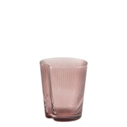 Set di 6 Bicchieri Handy Tumbler in Vetro Soffiato Color Ametista, Design Ergonomico e Impilabile, Ideali per l'Uso Quotidiano e per la Tavola