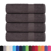 Asciugamani da bagno FROGN 4 pz | Teli per bagno Antracite 100x150 cm 360 g/m2