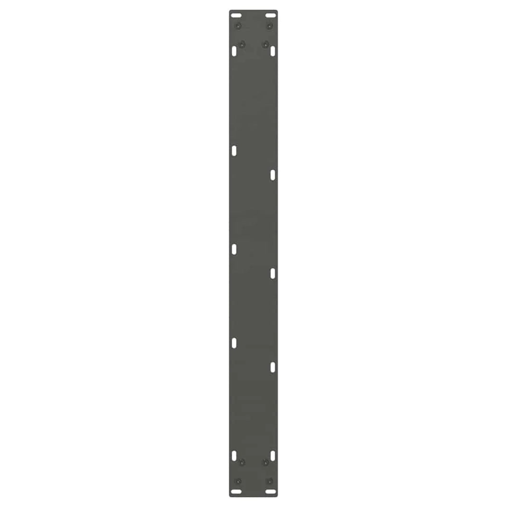 Set di 2 gambe per tavolo da pranzo a forma di V 70 x 72-73 cm finitura moderna adatte per l'uso in ufficio o in soggiorno acciaio antracite 02_0056861