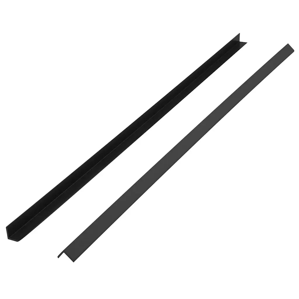 Profili Angolari per Bordi 5 pz in WPC 170 cm Nero CFW6480844