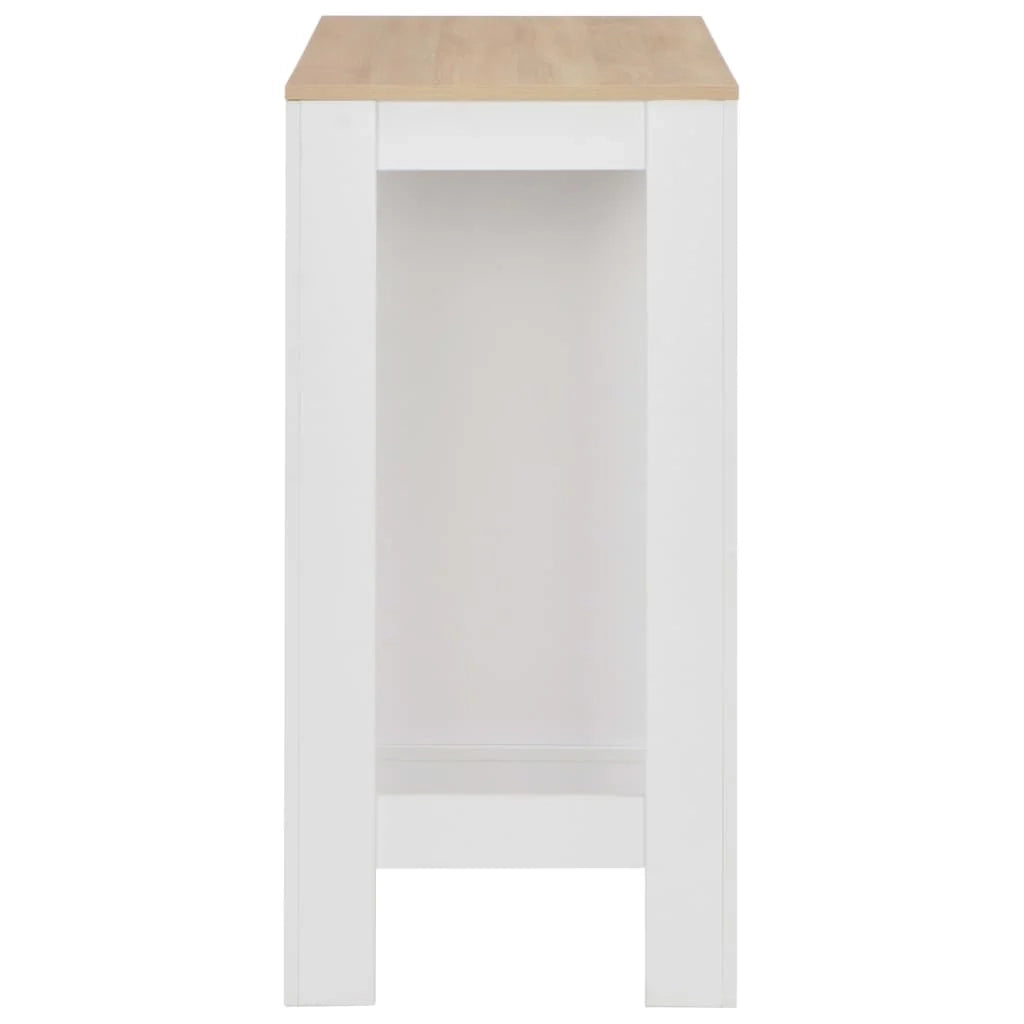 Tavolo alto da bar/bistrot con ripiano bianco 110 cm 0902052