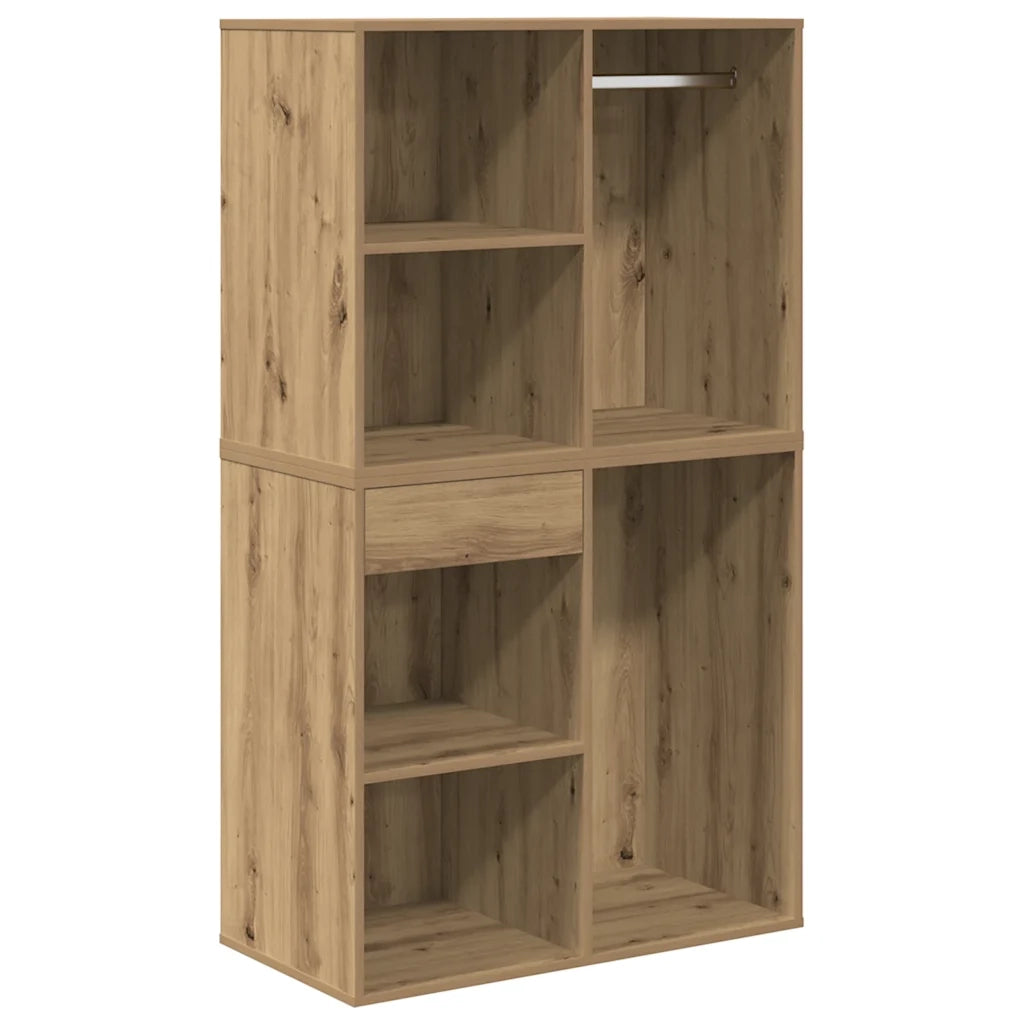 vidaXL Set Toeletta con LED Rovere Artigianale in Legno Multistrato