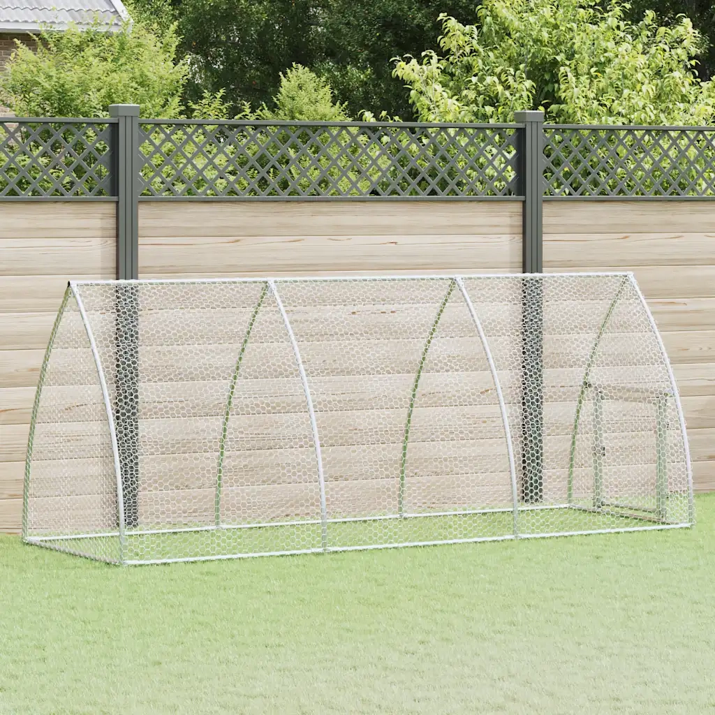Gabbia per Polli Argento 300x105x120 cm in Acciaio Zincato CFW3080828