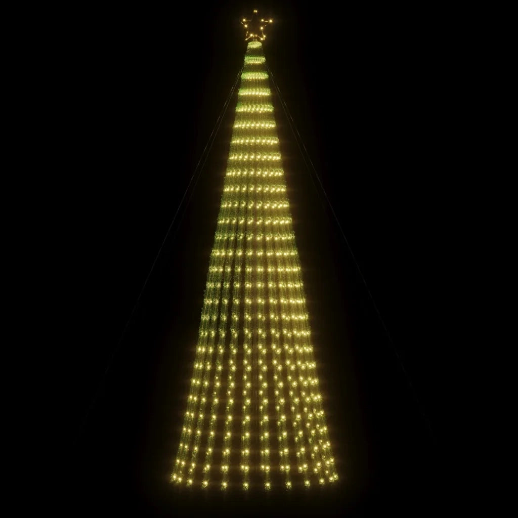 Albero di Natale | Decorazioni natalizie a LED 688 LED Bianco Caldo 300 cm