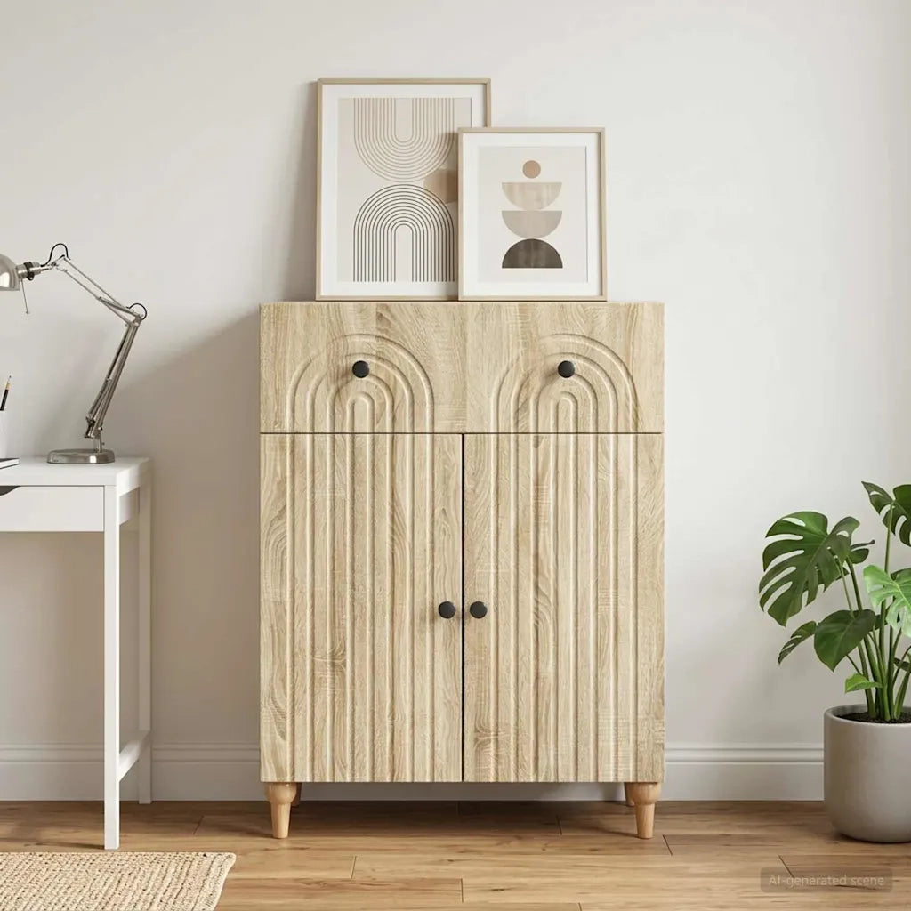 Credenza Rovere Sonoma 66 x 34,5 x 90 cm Legno ingegnerizzato 894177