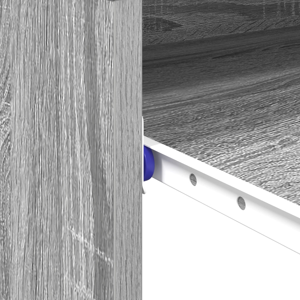 Scrivania per Computer Grigio Sonoma Legno ingegnerizzato Compatta