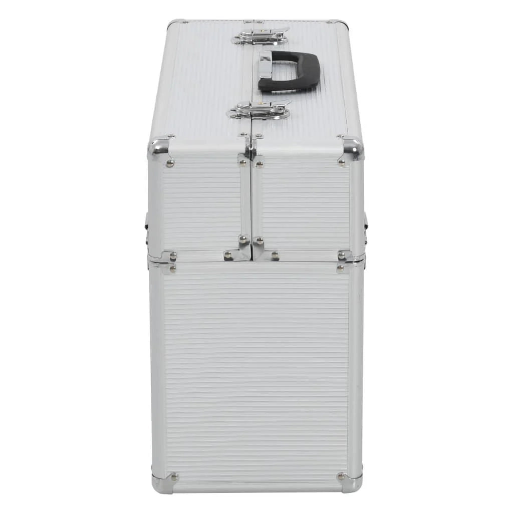 Cassetta porta attrezzi 47 x 36 x 20 cm alluminio argento 02_0003217