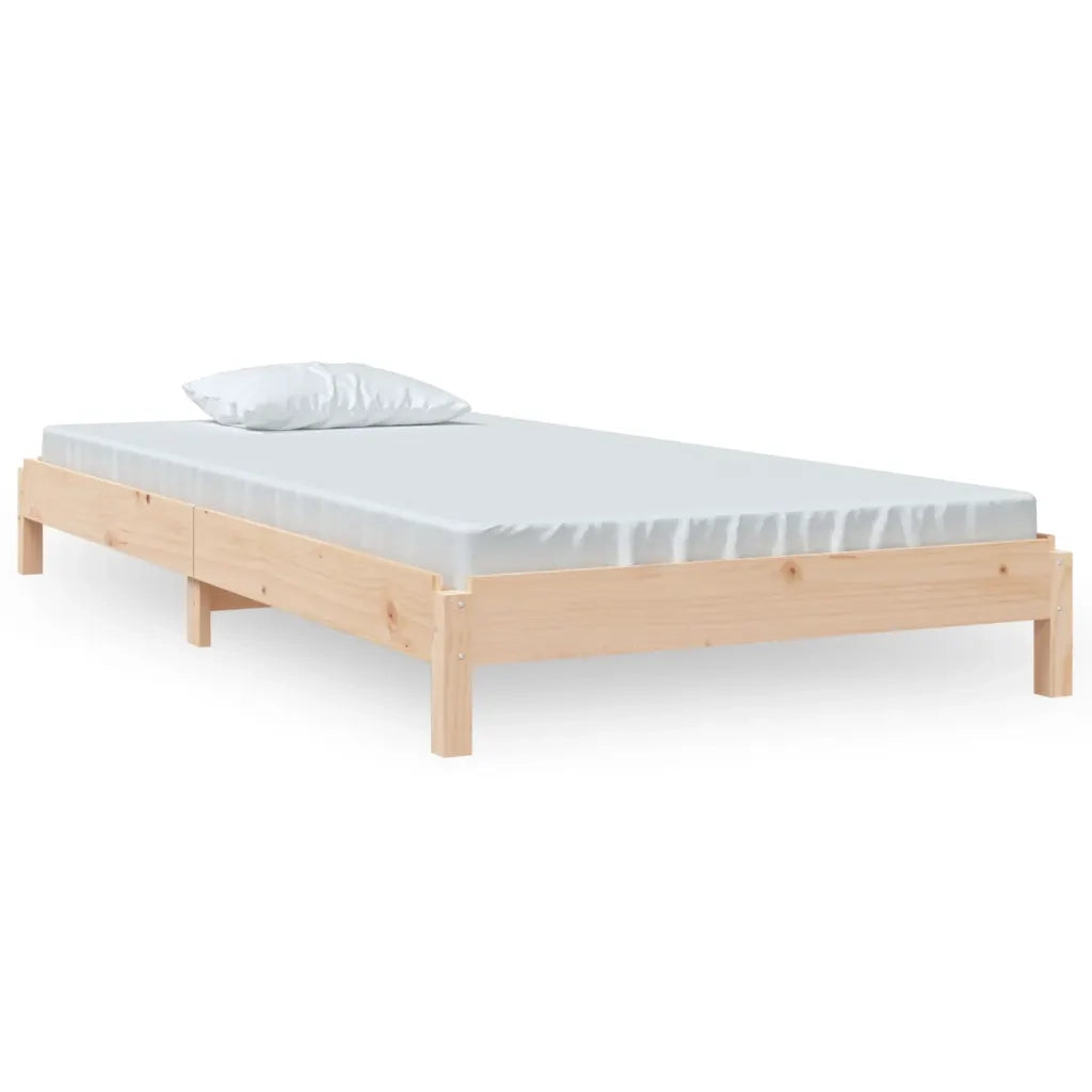 Letto Impilabile 75x190 cm in Legno Massello di Pino cod mxl 62557