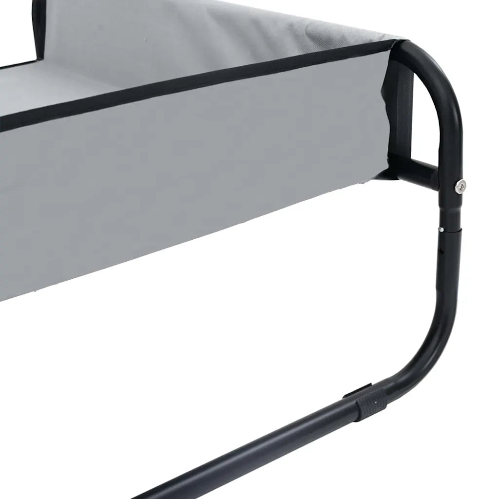 Letto per Cani Grigio chiaro 70 x 70 x 28,5 cm Acciaio CFW4898619