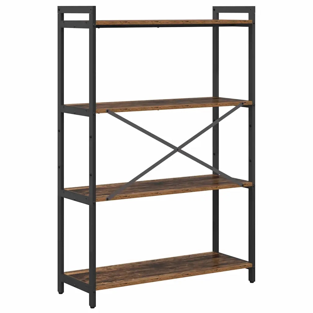 vidaXL Libreria Legno vecchio 80 x 30 x 118 cm Legno multistrato