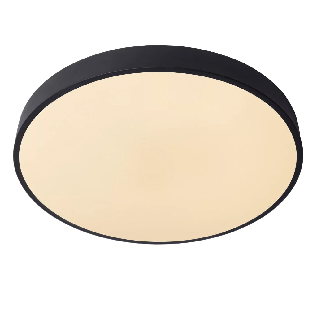 Plafoniera LED Lucide UNAR 50cm 36W nera dimmerabile