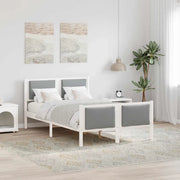 Struttura del letto Grigio chiaro 120 x 190 cm Tessuto