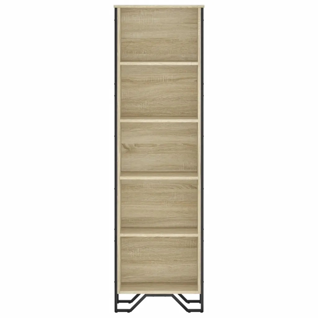 Libreria Rovere Sonoma 50x31x169 cm in Legno Multistrato 848615