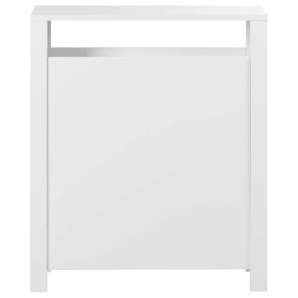 Mobiletto da bagno in MDF bianco 20 x 70 cm con cestini Bagno Portaoggetti