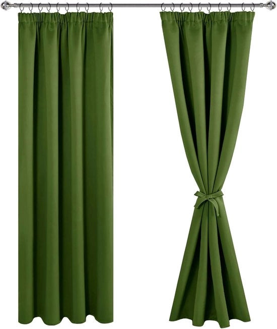 Gordini pronti all'uso con ganci - Tende pronte per l'attacco - Tende intermedie - Tende oscuranti - Camera da soggiorno - Camera da letto - Decorazione per finestre - Casa - Arredamento interno