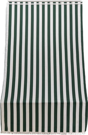 Tenda da Sole per Sormonto 140x250 cm in Poliestere con Anelli Ranieri a Strisce Verdi
