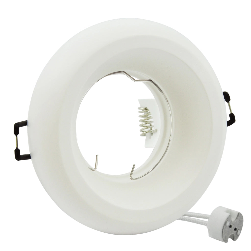 Faretto incasso gesso bianco opaco tondo MR16 Polux