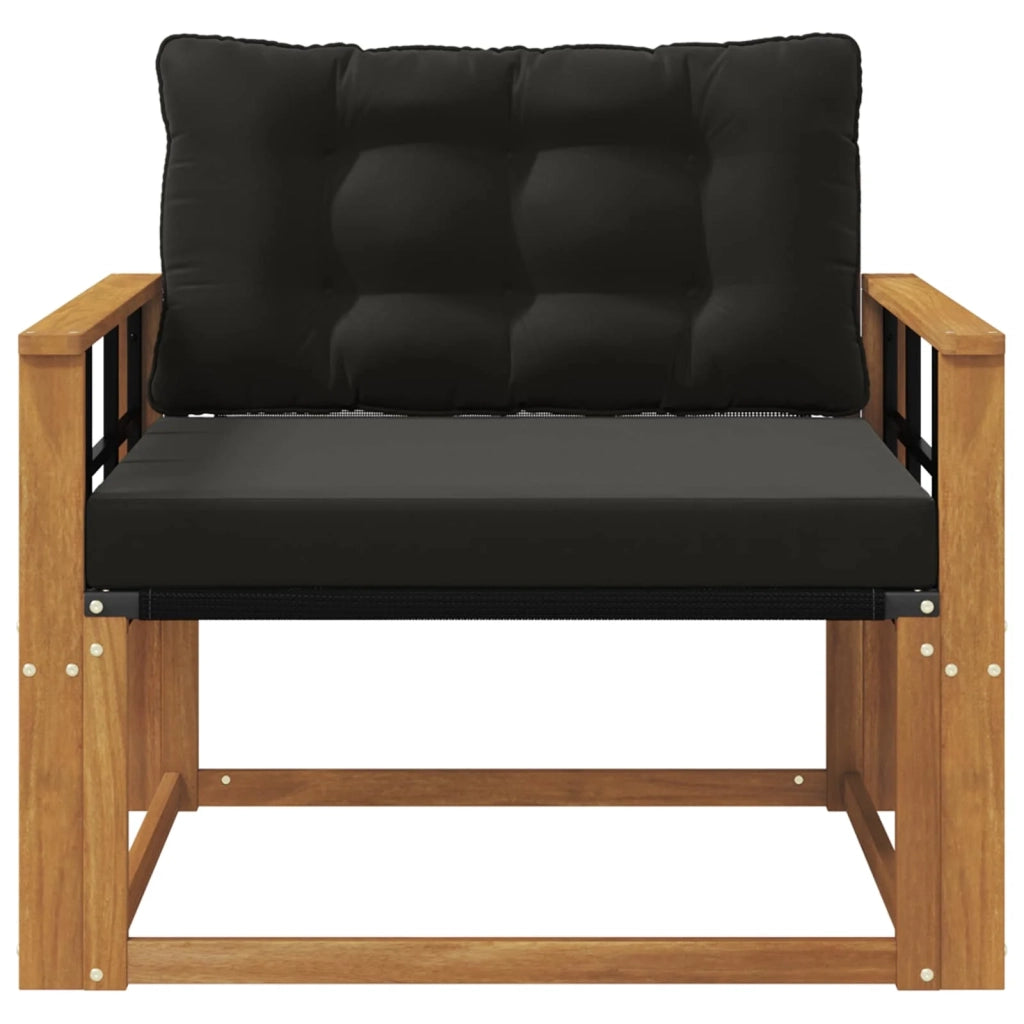 Set di divani da esterno-Sofa da giardino Legno di Acacia Massello e Textilene 554514