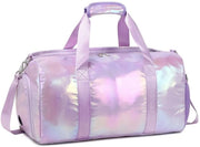 Borsa Sportiva per Ragazze - Tas da Ginnastica - Borsa per Weekend - Borsa da Viaggio - Borsa da Spalla - Borsa Impermeabile in Poliestere - 18" Dimensione