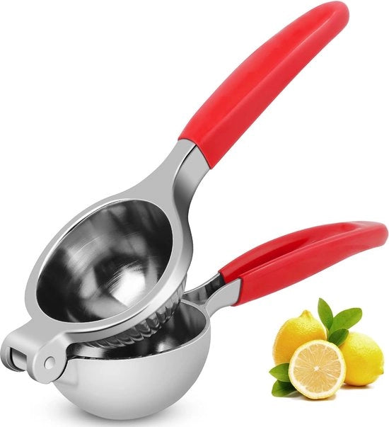 Manuale Citruspresse con Maniglione morbido Prezzo di vendita Heavy Duty Squeezer Squeezer Squeezer Citrus Facile da pulire 22,4 cm Manico rosso