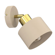 Applique Parkla 1xE27 beige oro regolabile Luminex