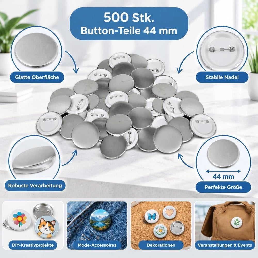 500 Button Parts, 44 Mm