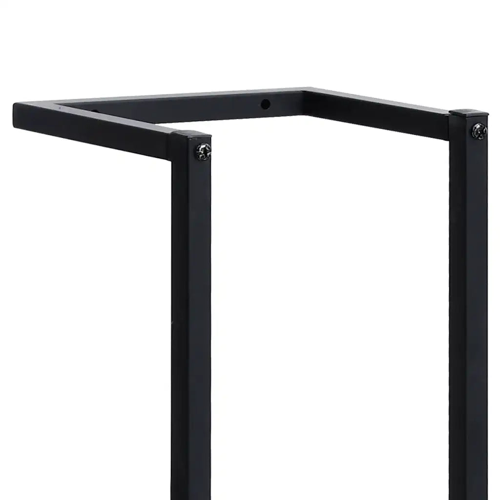 Portasciugamani da Terra Nero 25x20x95 cm Ferro CFW5401433