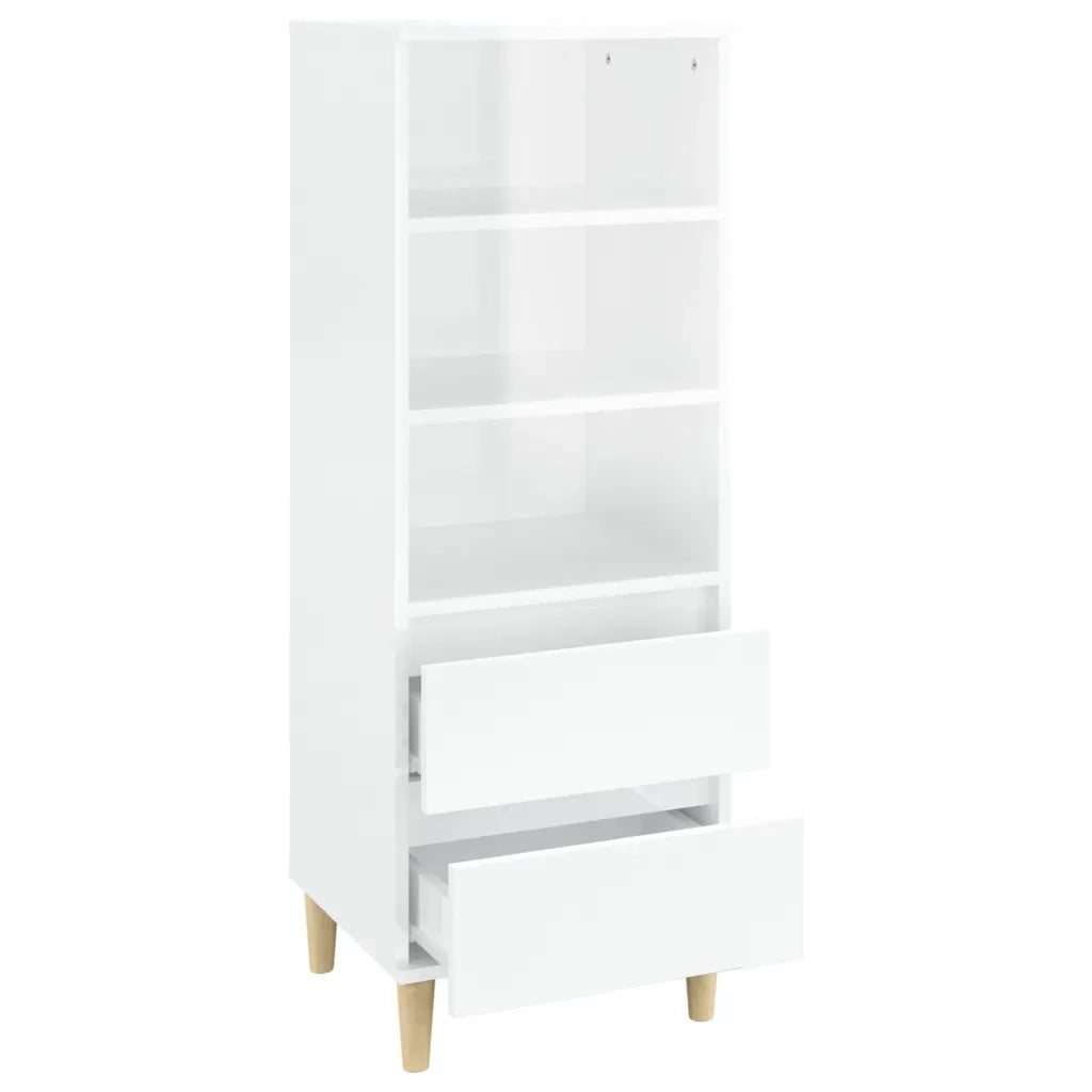 Credenza Bianco 40x36x110 cm in Legno Multistrato 821236