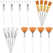 Set di 16 pennelli adesivi - versatile per cosmetica - maniglie trasparenti