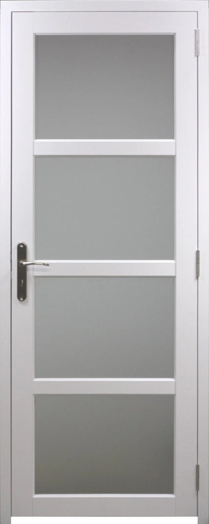 Blocco porta in tessuto bianco Tana H204 x L83 Spinta a destra