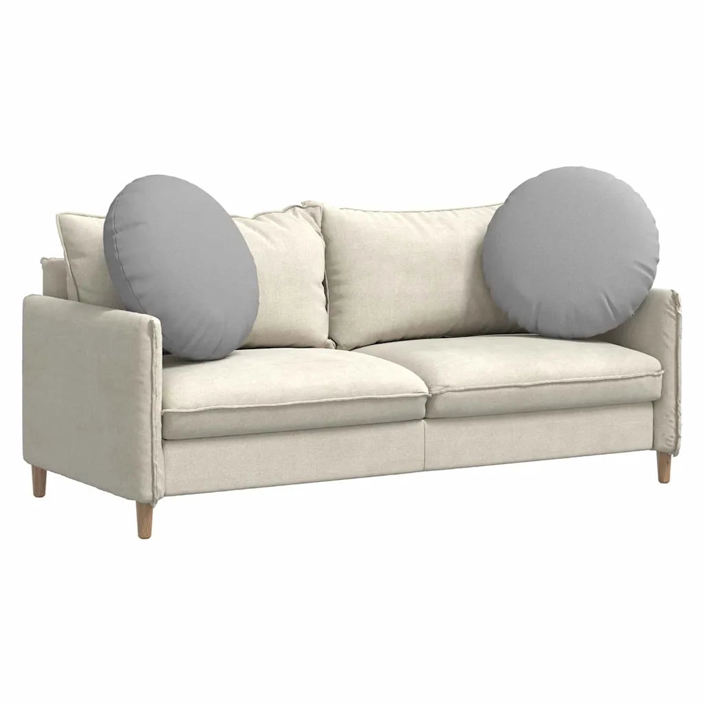 Cuscini per Seduta 2 pcs Grigio Nuvola Ø80 x 29 cm Tessuto 42014244