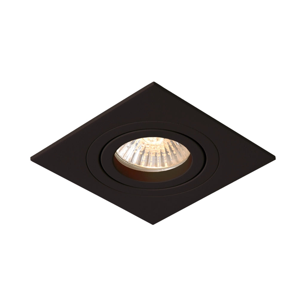 Faretto incasso quadrato nero GU10 Metis Light Prestige