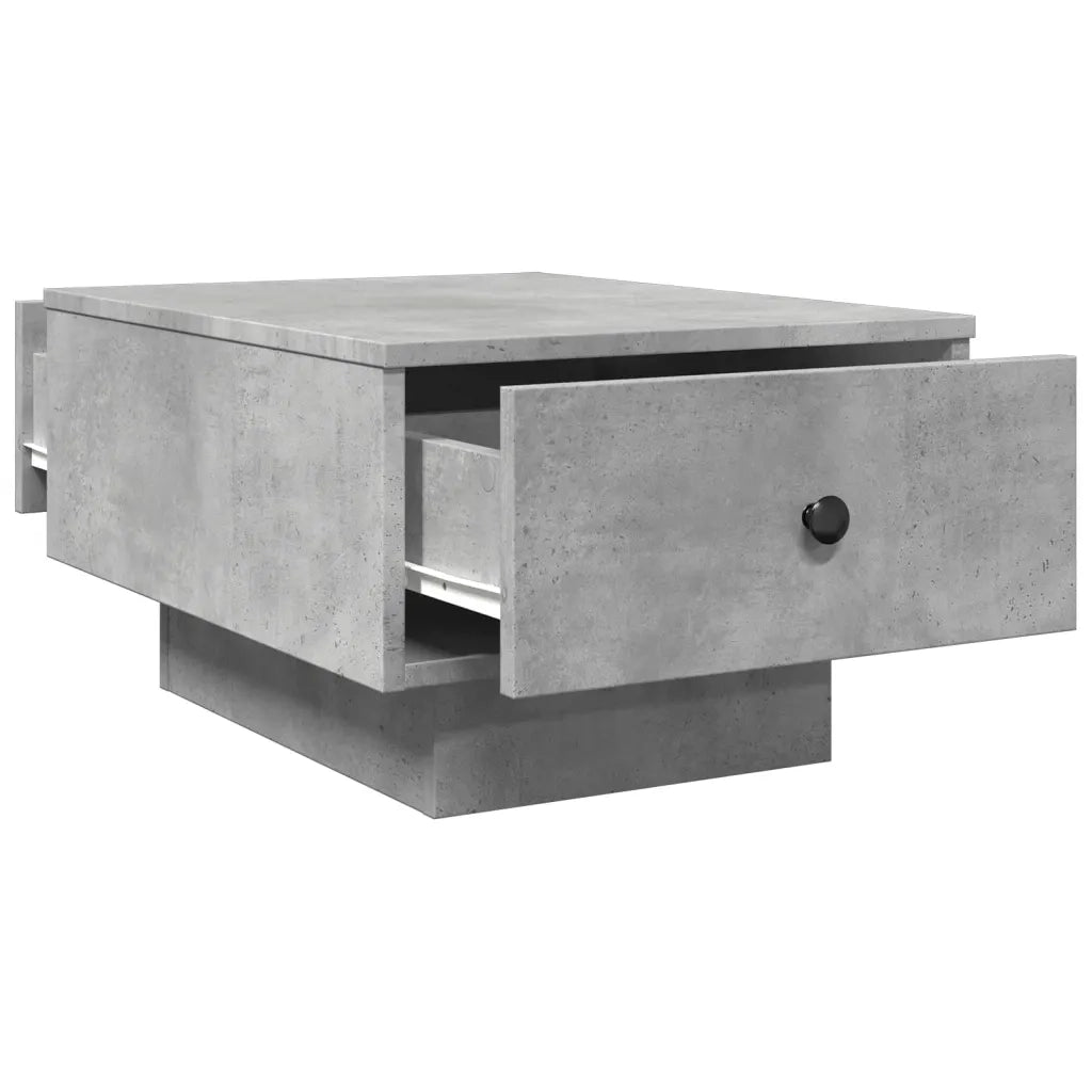 Tavolino da Salotto Grigio Cemento 60x45x31cm Legno Multistrato