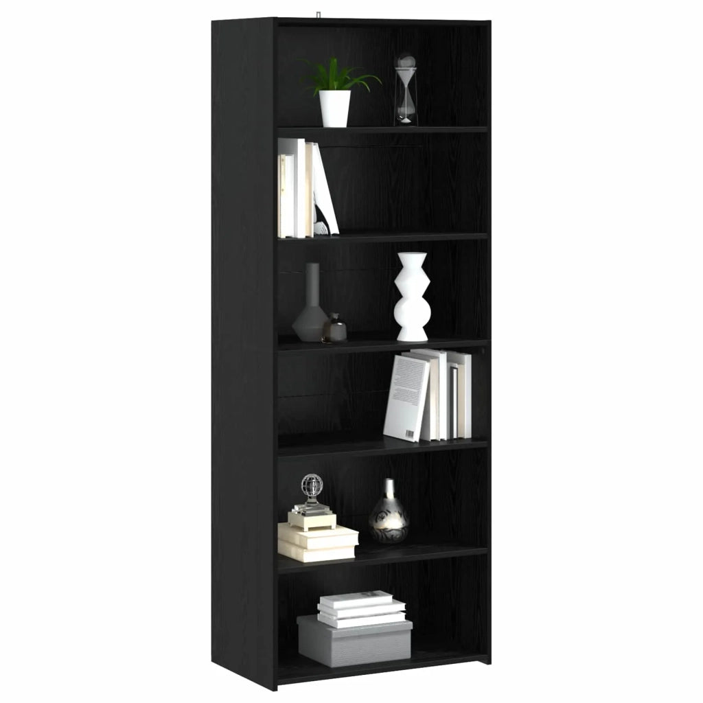 Credenza Rovere Nero 70 x 41 x 185 cm Legno ingegnerizzato 3443786