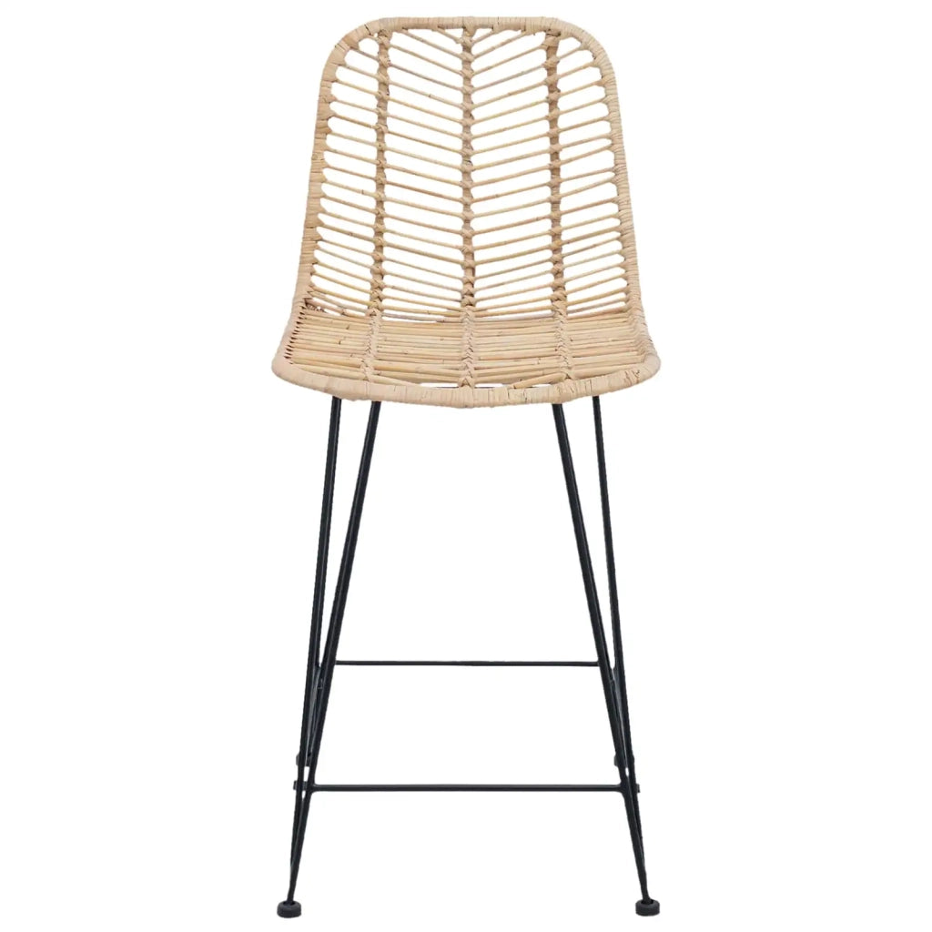 Sedia da Bar 2 pcs Naturale 44,5 x 54,5 x 97,5 cm 42011546