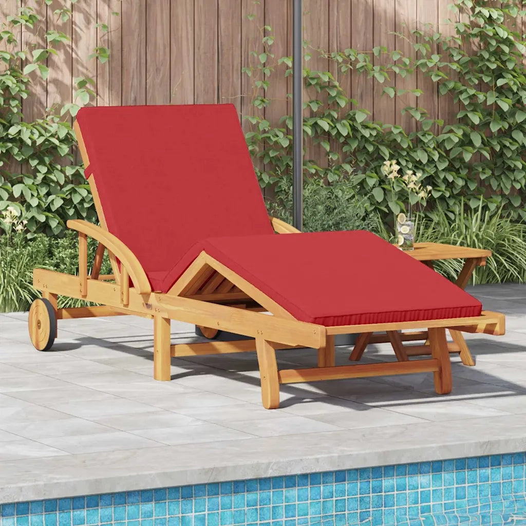 Lettino da sole 2 pcs Rosso 200 x 67 x 84 cm 3325183