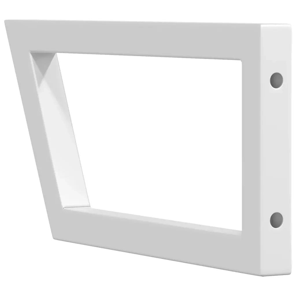 Reggimensole per Lavabo 2 pz Bianche Trapezio in Acciaio 4007279