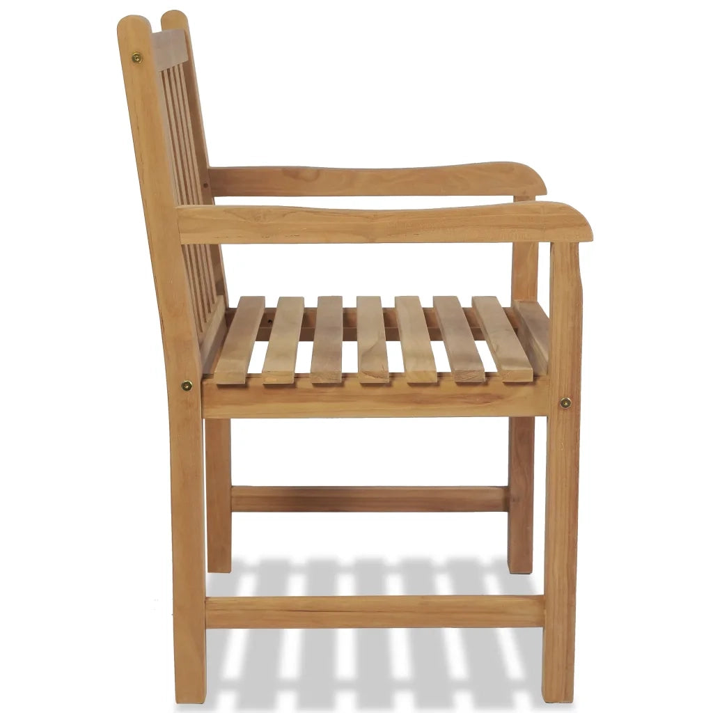 Sedie da Esterno 2 pz in Legno Massello di Teak 43250
