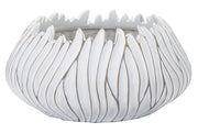 Vaso Gaspeau Honduras 40x20x40 cm in Poliresina Bianco
