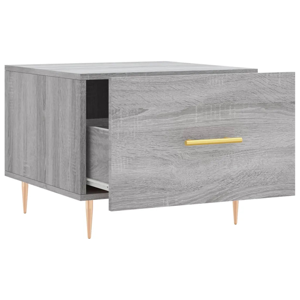 2 pz Tavolini salotto | Tavolino da caff¨¨ | Tavolino da Soggiorno Grigio Sonoma 50x50x40cm Legno Multistrato