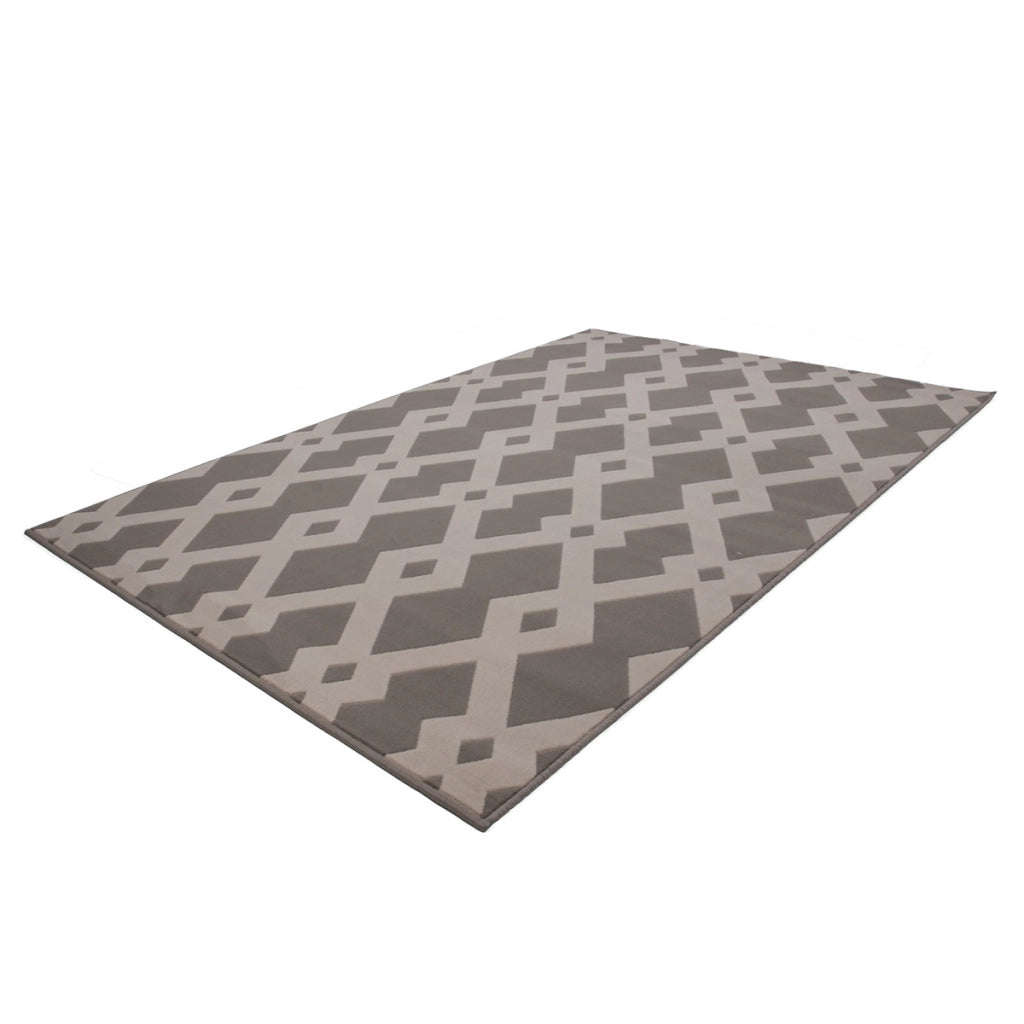 Tappeto moderno Stella 100 Taupe a pelo corto 80x150 cm