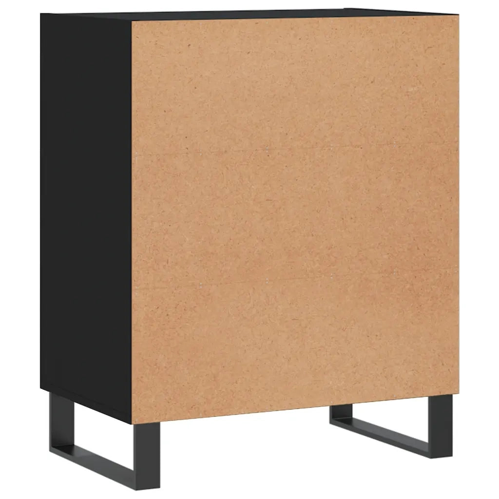 Credenza | Madia | Buffet da pranzo | Armadio da pranzo Nera 57x35x70 cm in Legno Multistrato