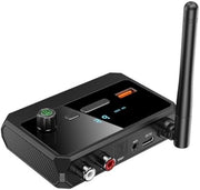 Adattatore Audio Bluetooth - Ricevitore Musica - Streaming Musica - Bluetooth 5.3 - 10 Metri di Raggio - Nero
