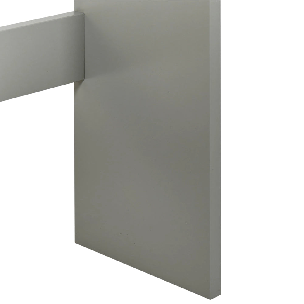 Mobile da bagno in MDF grigio con ripiani, stile tradizionale