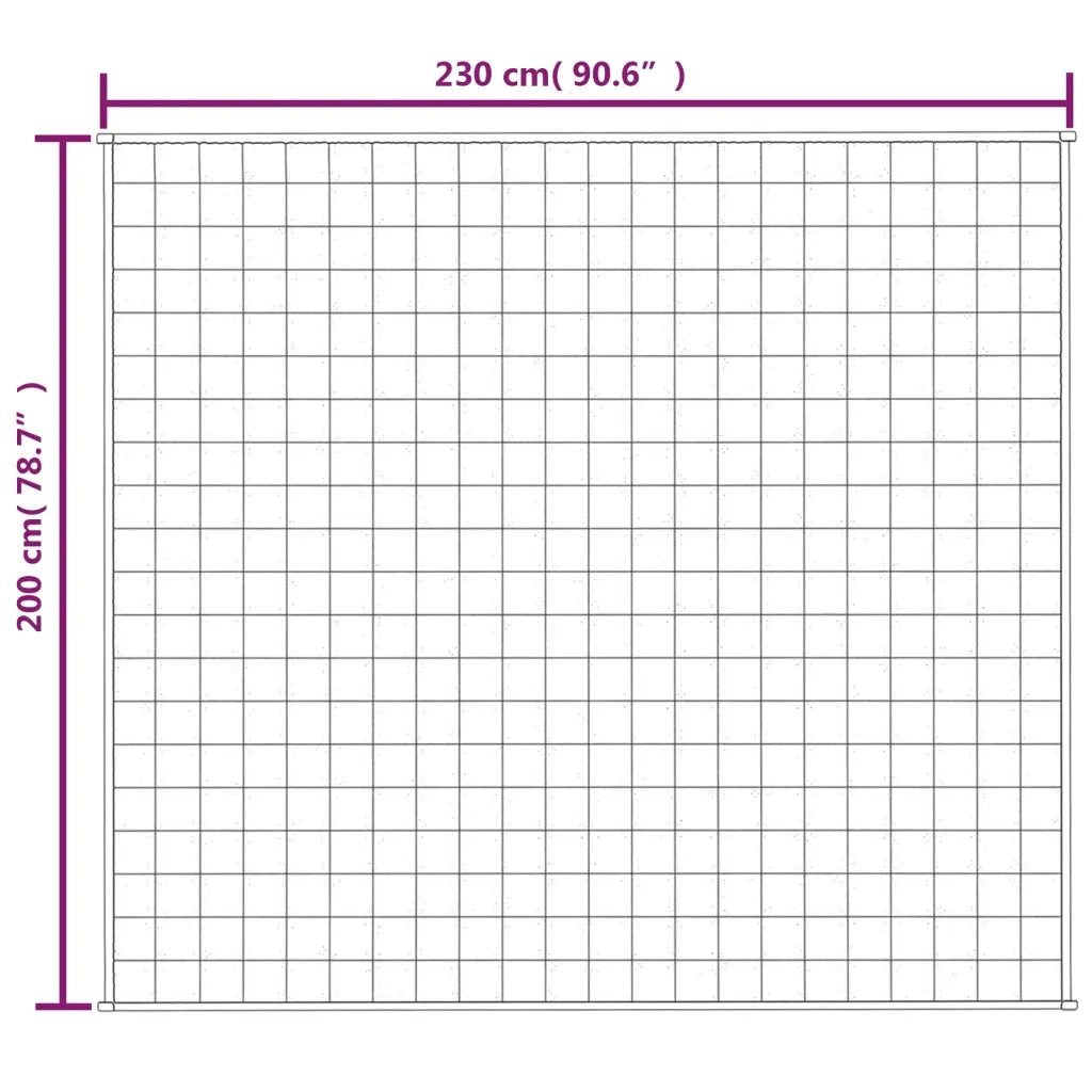 Coperta Ponderata Grigia 200x230 cm 9 kg Tessuto cod mxl 71167