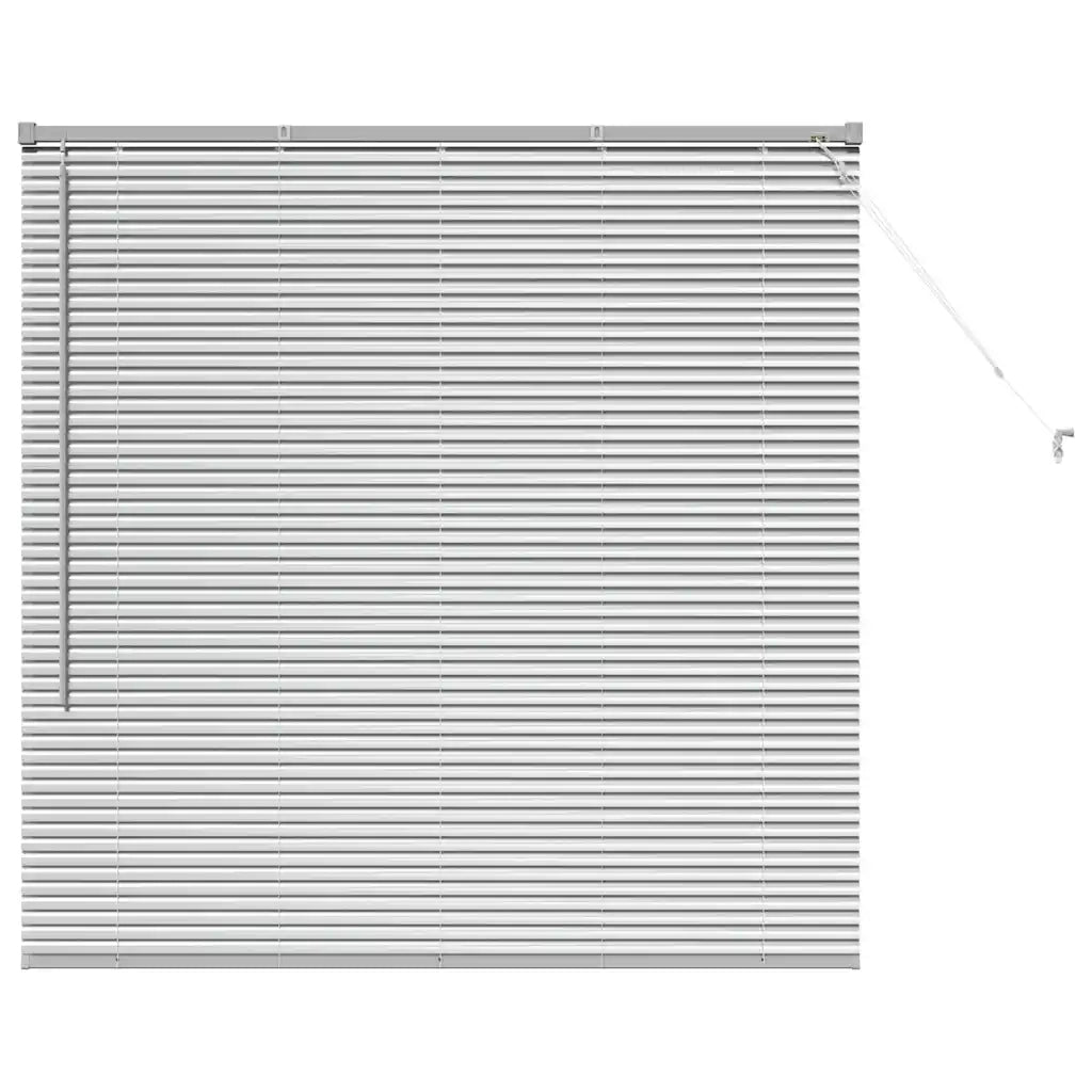 Tendaggi a Veneziana | Tenda a lamelle Argento 130 x 125 cm Alluminio
