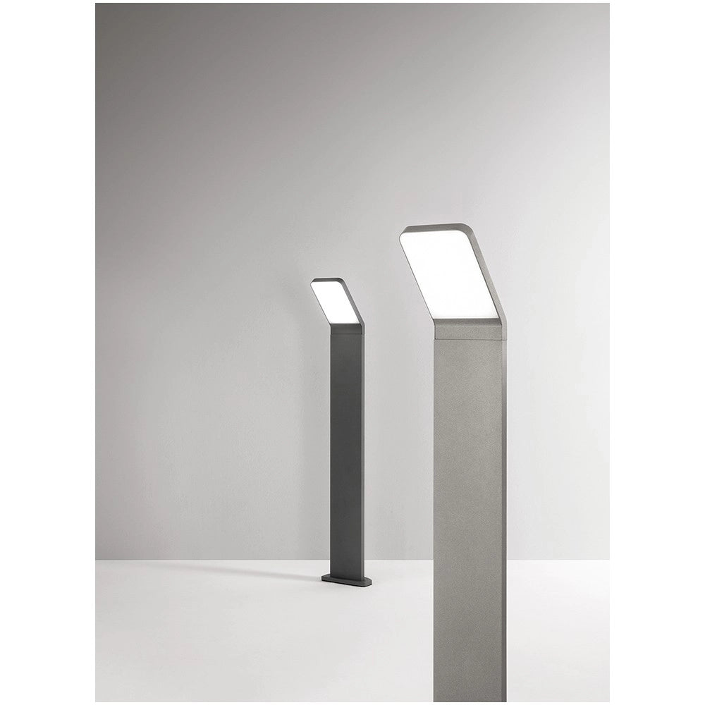 Path - Paletto da Giardino a Led 12W, IP65, 1050lm, H.60cm, 3000K, Alluminio Verniciato, Paletto da esterno, Antracite - Perenz