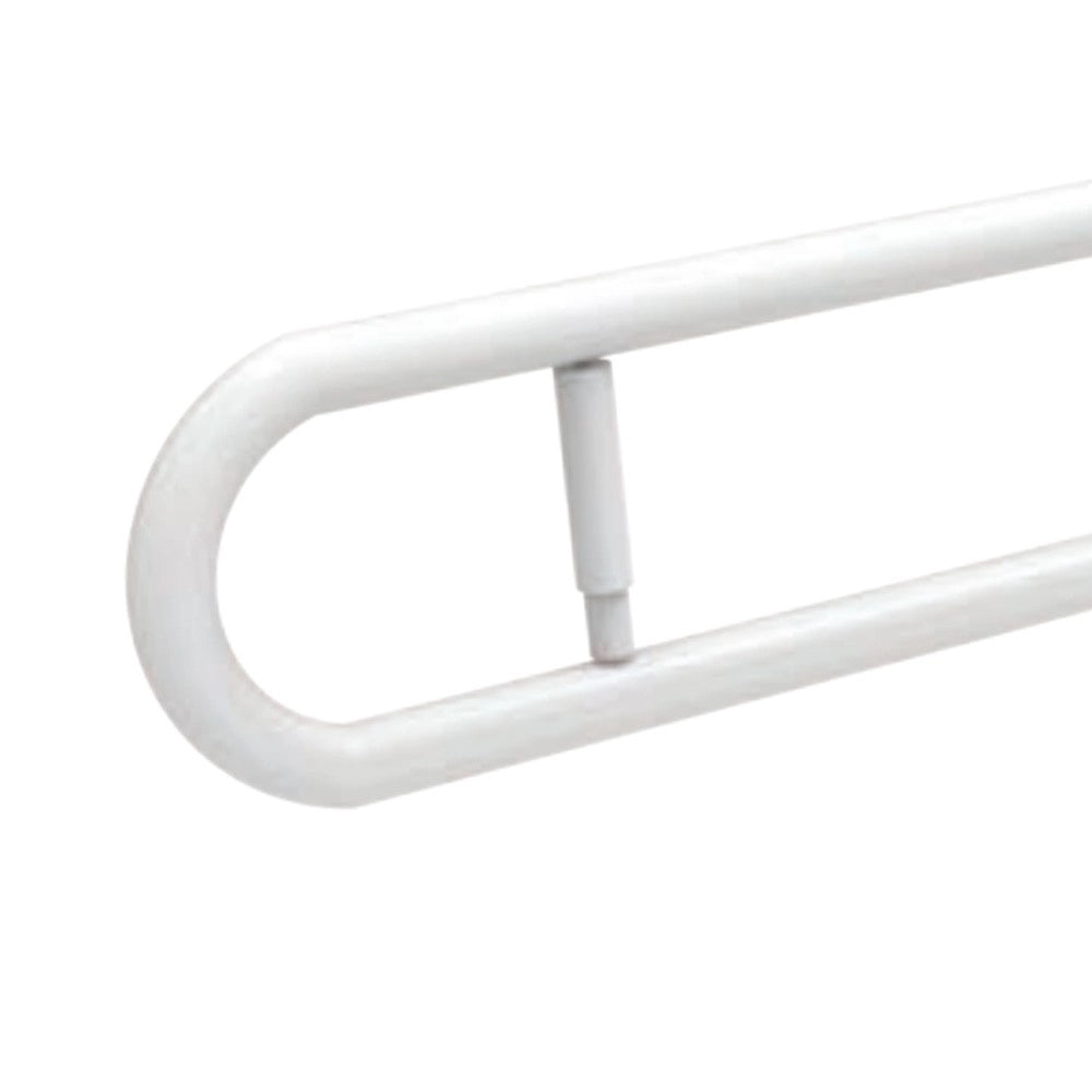 Barra maniglione ribaltabile cm 83 con porta rotolo nylon