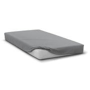 Lenzuolo con angoli - HOME LINGE PASSION - HP71761 - 90 x 190 cm + cuffia 30 cm - Microfibra - 82 g - Grigio chiaro